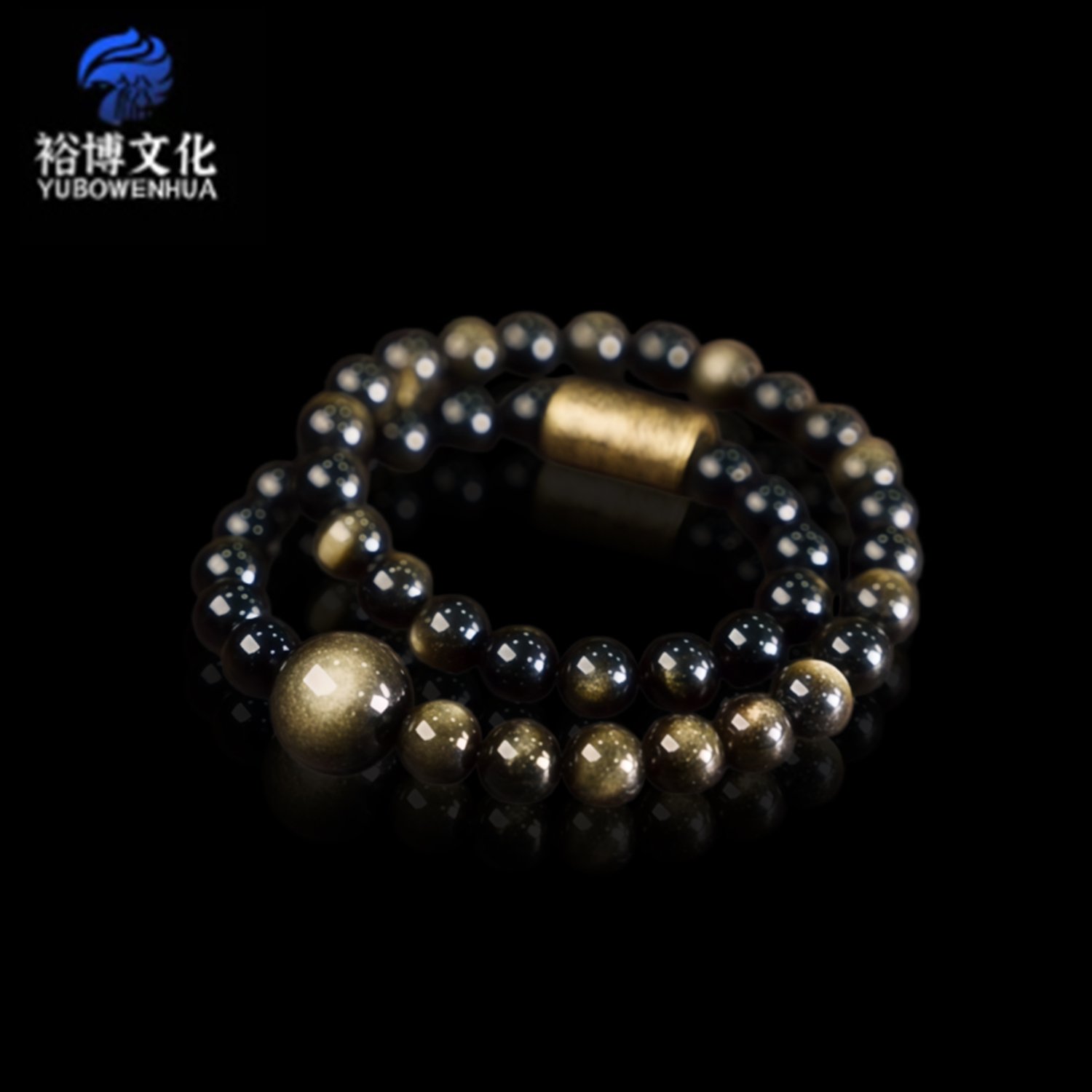 c3d7b69c64436e789140742861907300 Black Gold Energy Bracelet - Image 1
