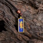 Hand-painted Purple Bauhinia Amulet for Protection Against Curses - Copper Alloy Pendant with Five Colors Runes for Prosperity and Stability - Image 8